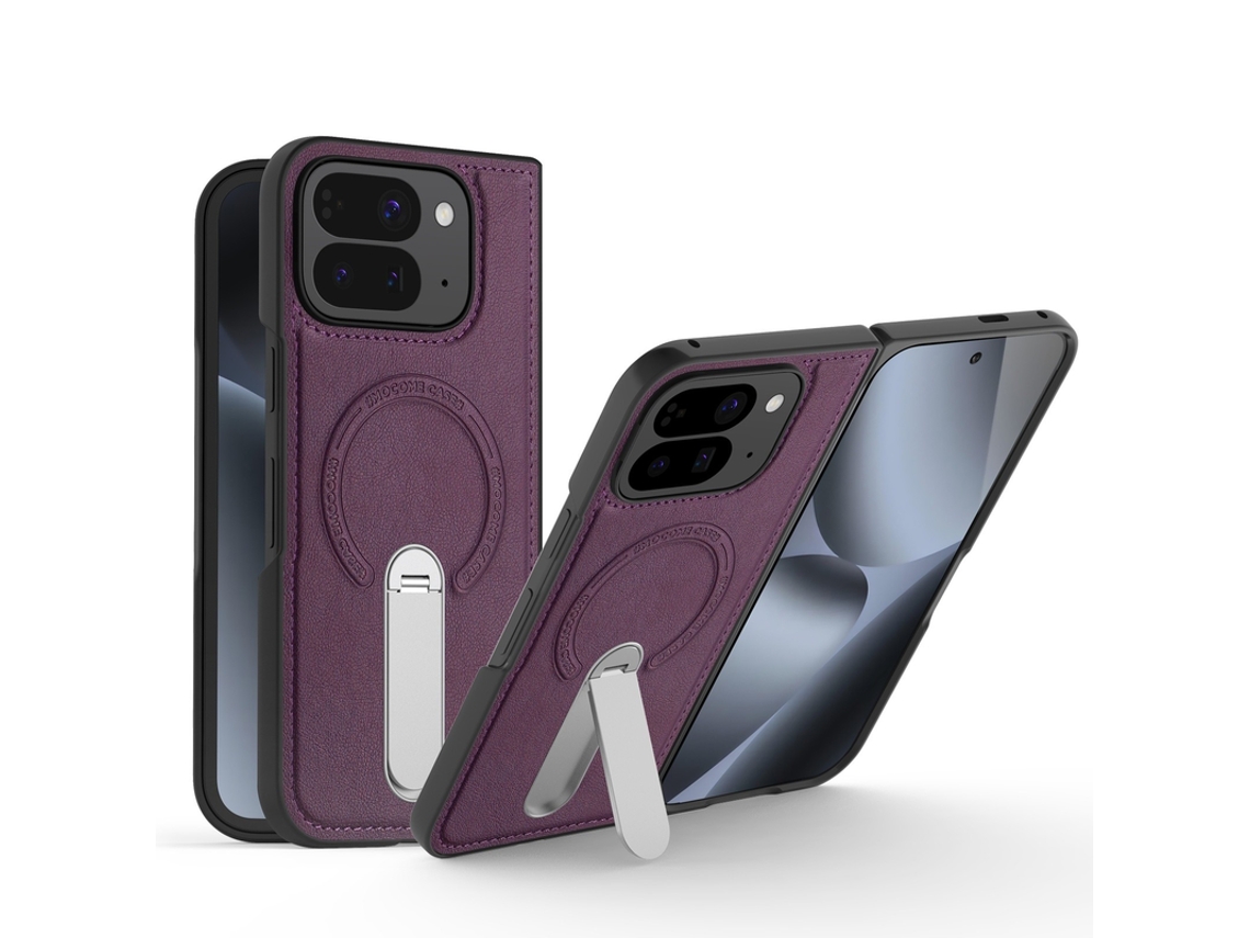 Capa Para Google Pixel 10 Pro Fold Suporte Magnético Roxo Czhhmart