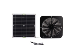 Ventilador Solar 100w 13.5 Polegadas Estufa Galinheiro Canil