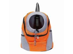 Mochila AQUAFORGE para Cães e Filhotes, Malha, Respirável, Frontal, Laranja