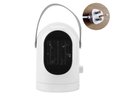 Aquecedor Compacto Laxiscreed Com Funcionamento Rápido De 600w E Oscilação De 180°