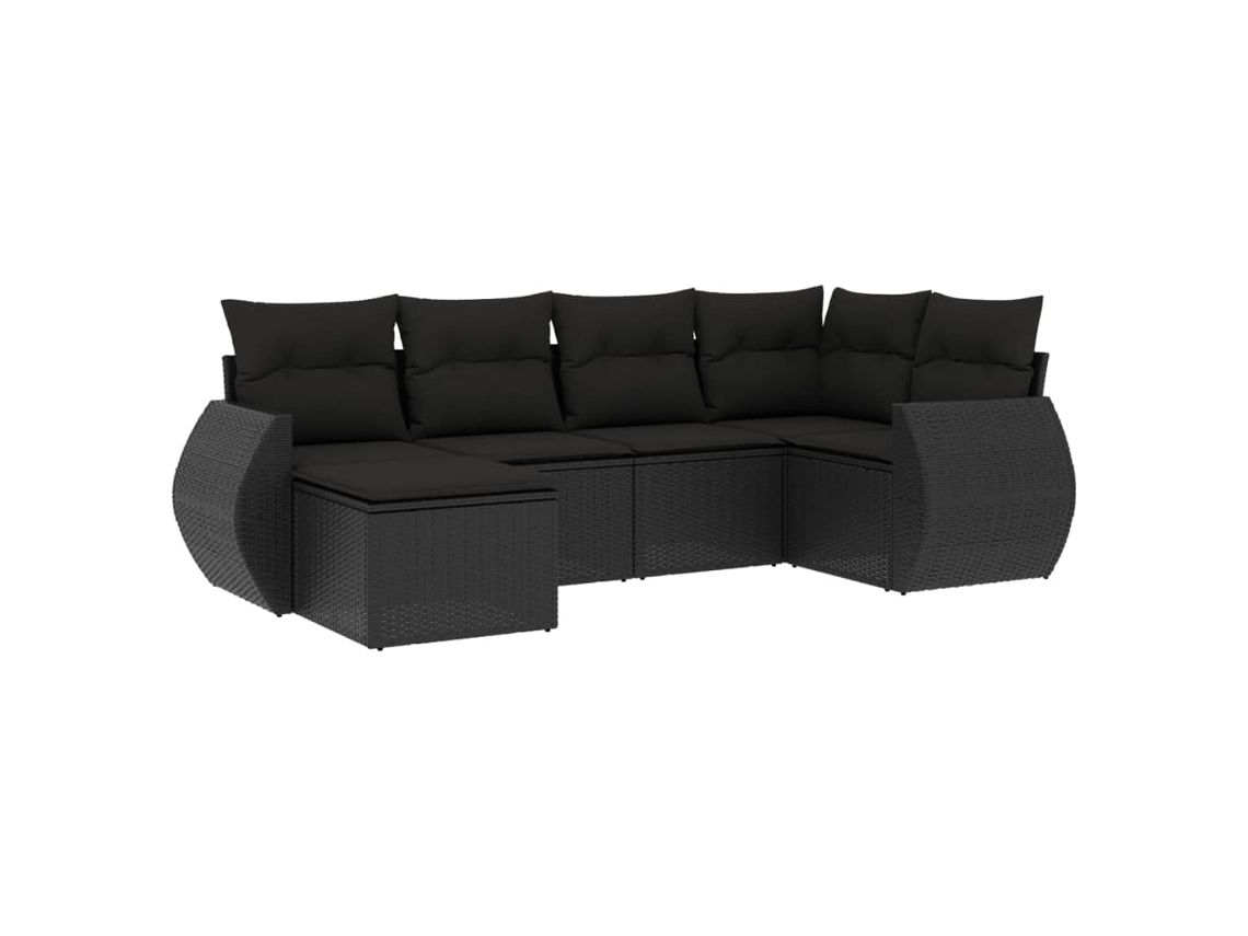 Garden Sofa Set, Garden Sofa Sets Vidaxl Preto Rattan / Vime (n/a)
