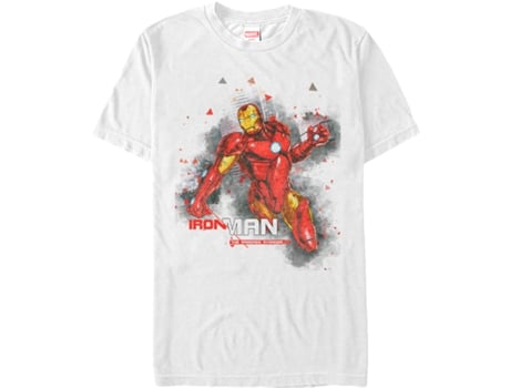 T-Shirt de Homem SUPERHEROMARVEL Armored Avenger Iron Algodão (S)