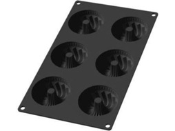 Forma para Bolinhos LÉKUÉ Mini Savarin (Silicone - 6 x 90 ml)