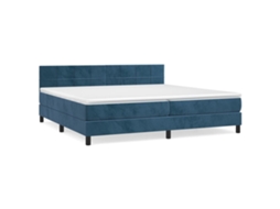 Box Spring Bed, Box Spring Beds Vidaxl Azul Veludo (200 X 200 Cm)