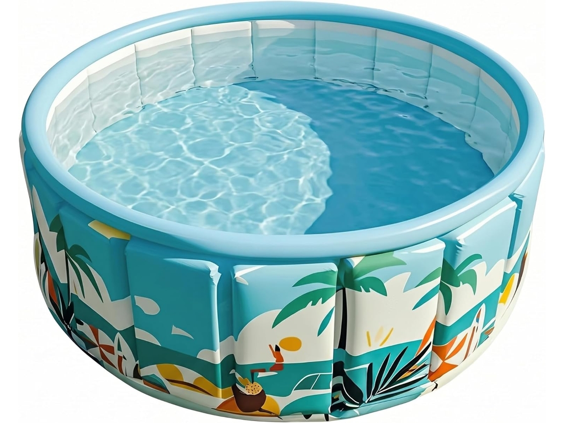 Piscina Dobrável Não Inflável com Montagem Fácil CHABERLU