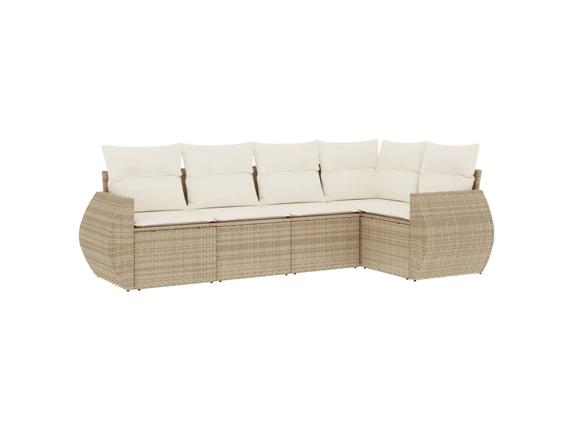 Garden Sofa Set, Garden Sofa Sets Vidaxl Bege Rattan / Vime (n/a)