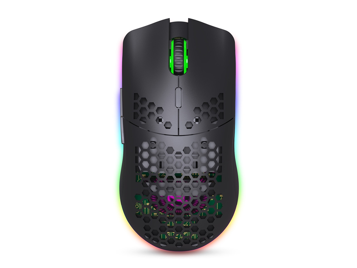 Mouse Gamer Com Sensor Ótico 6400 Dpi, 6 Botões Programáveis, Design Ergonômico Para Pc Preto