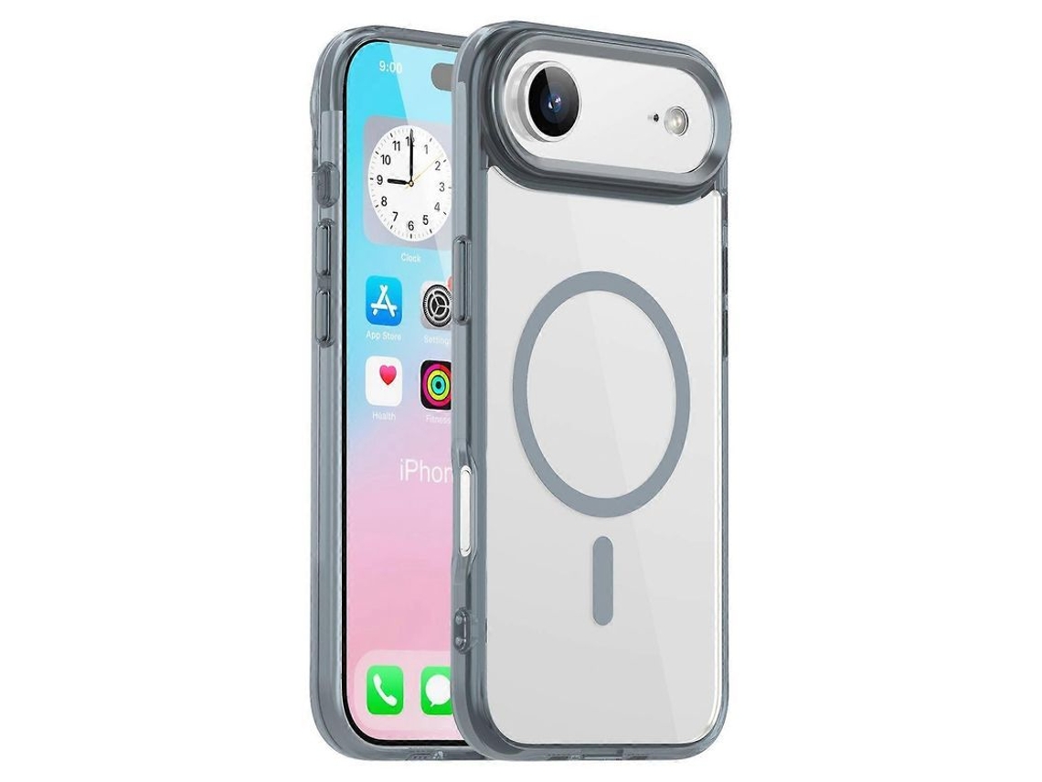 2026 capa Transparente para Iphone Air com Magsafe Tpu + Pc Protetora Anti amarelamento