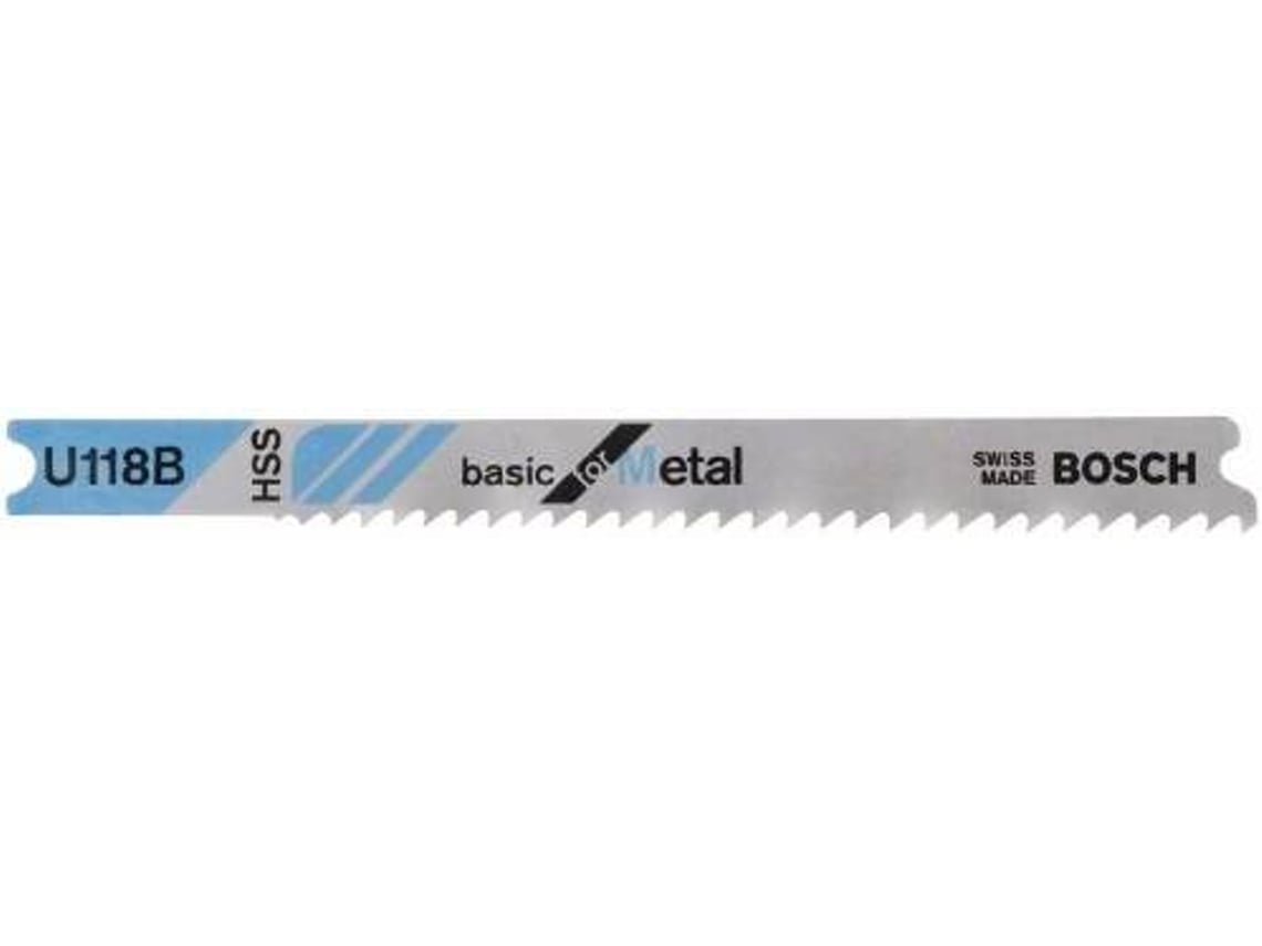 Lâmina de Serra Vertical BOSCH U 118 B Basic para Metal