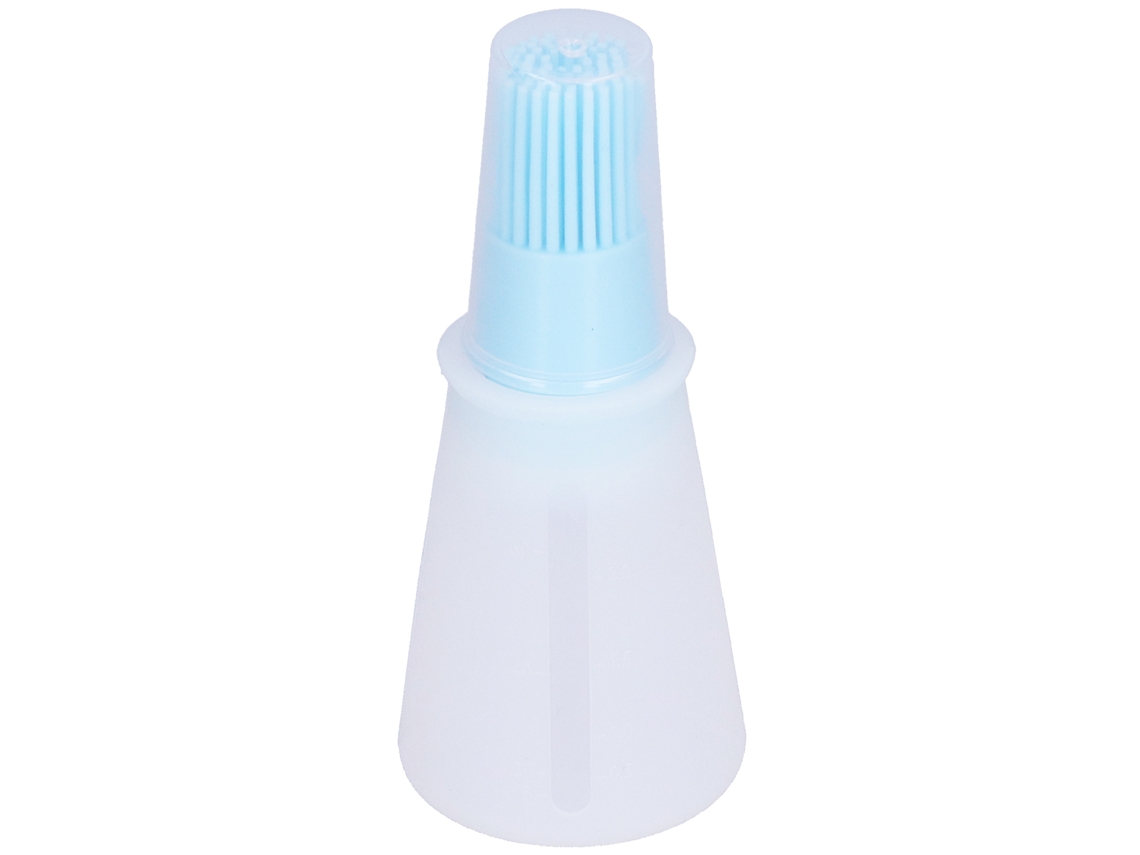 Escova de Óleo Silicone com Garrafa Transparente | S/MARCA
