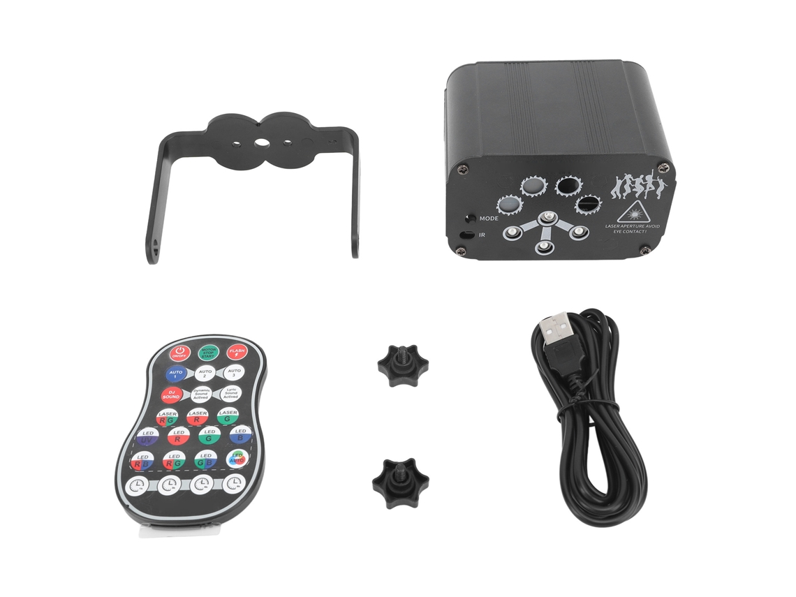 2026 luces de Festa Dj Laser Mini Rotativa Colorida para Palco Disco Ktv Halloween com Ativação por Som
