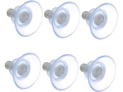 Conjunto De 6 Ventosas Pvc Para Vidro Com Parafusos, Anticolisão, Multiuso, Altura Ajustável Para Uso Doméstico