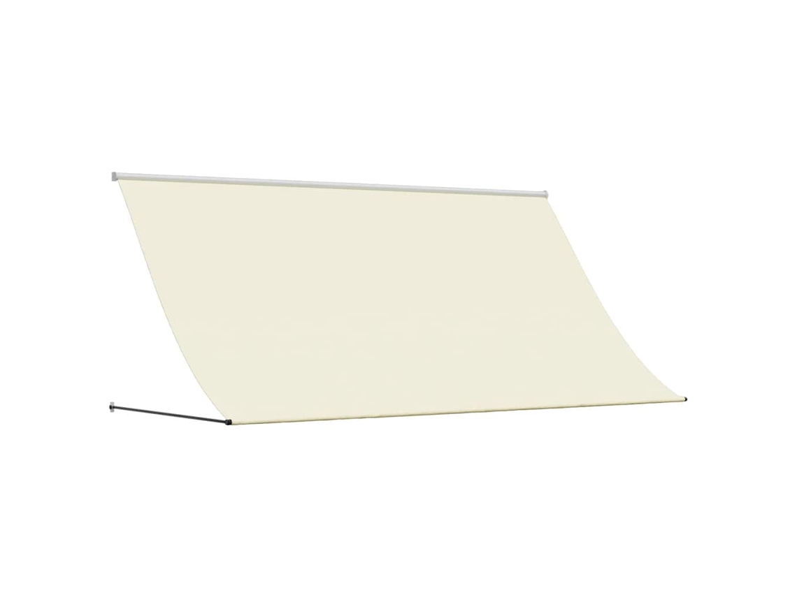 Toldo retrátil 300x150 cm em tecido e aço cor creme MAISON EXCLUSIVE