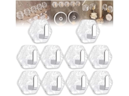 Ganchos Hexagonais Autoadesivos Com Efeito De Ondas Na Água – Parede