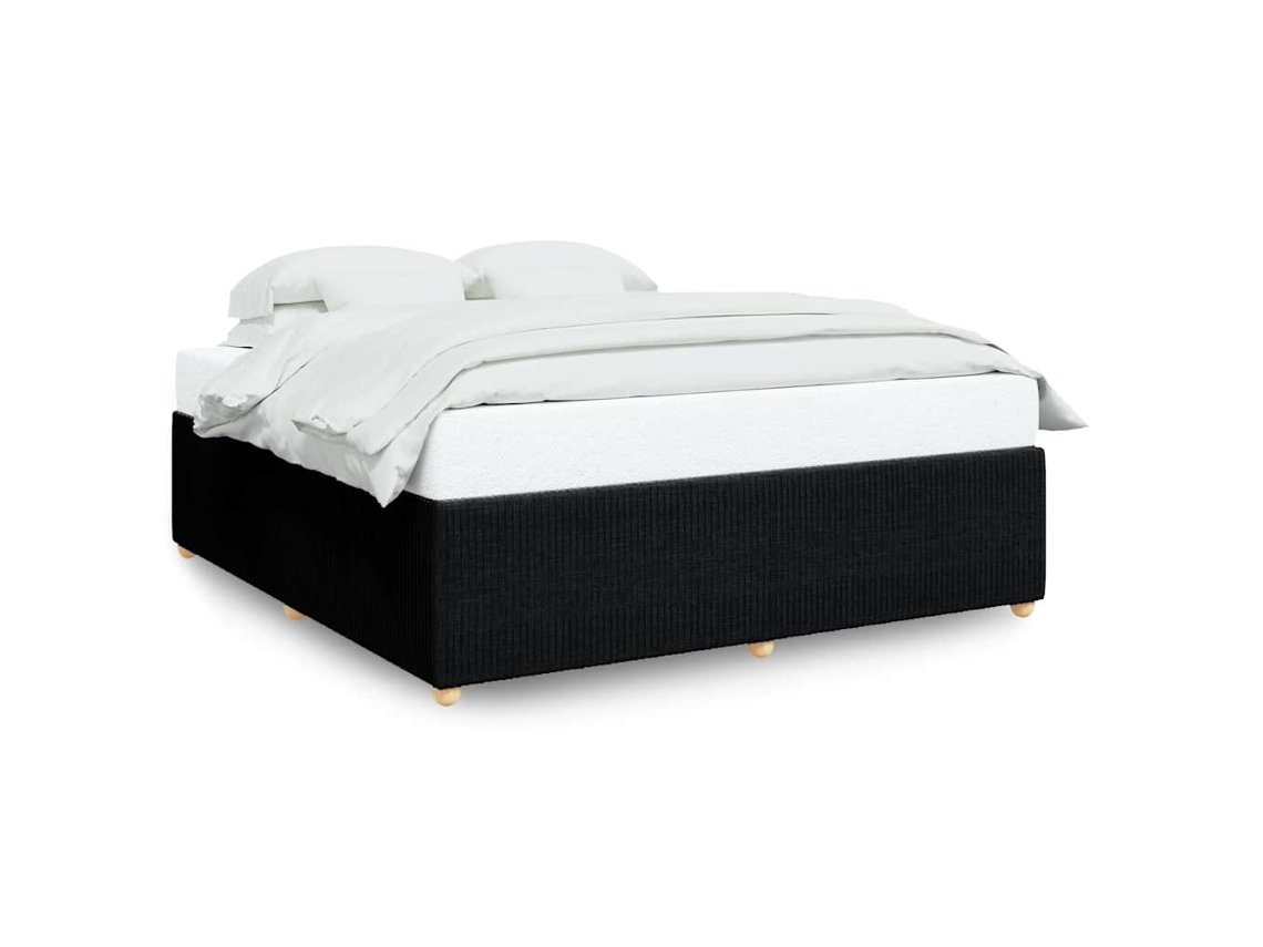Bed Frame, Bed Frames Vidaxl Preto Tecido (180 X 200 Cm)