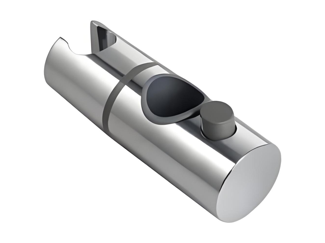 Suporte Ajustável Para Chuveiro, Braçadeira Deslizante Premium Para Banheiro Para Hastes Redondas De 25 Mm, Abs Cromado Garantindo Durabilidade E Esta