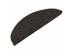 Tapetes De Escada Adesivos 20 Pcs 65x22,5x3,5 Cm Preto