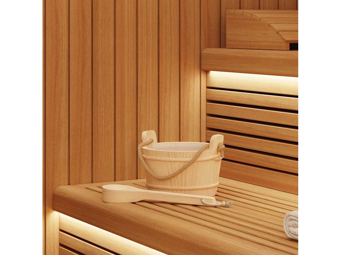Vidaxl Balde De Sauna 2 Unid. Castanho