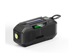 Rádio de emergência AQUAFORGE portátil, manivela, bateria externa 4000mah, solar, AM/FM, SOS