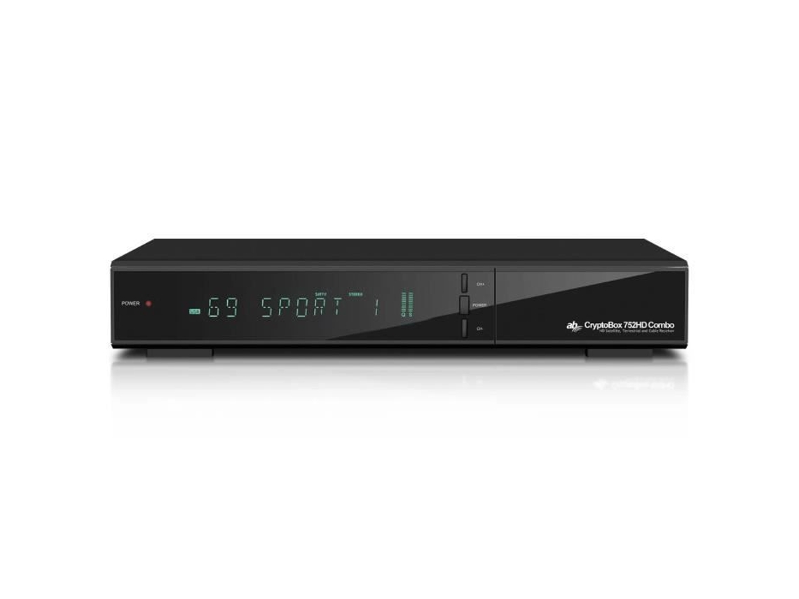 Receptor Satélite E Terrestre Ab Cryptobox 752hd Dvb T2/s2/c H.265 Hevc 1 Ghz Ab Com