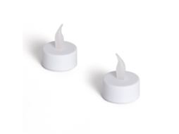 Pack 2 Velas Led Mini com Bateria Hobley Branco LEDKIA