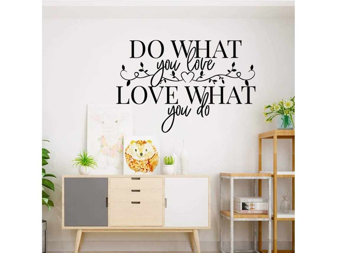 Adesivos Muraux, Qu'est-ce Que Vous Aimez, Citações Inspiradoras, Decoração De Maison D'artiste, Adapté Aux Enfants Dans La Chambre 58x35cm