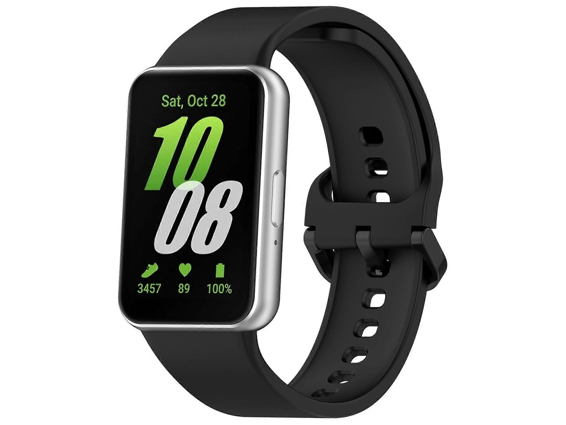 Pulseira De Silicone Com Fivela Em Cor Sólida Para Samsung Galaxy Fit 3 Sm-r390