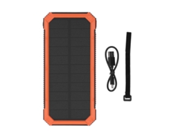 Power Bank Solar 30000mah Carregamento Sem Fio 10w Pd Rápido Sos Lanterna Led | S/MARCA