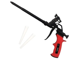 Pistola de espuma profissional para isolamento e vedação com precisão e fácil limpeza.