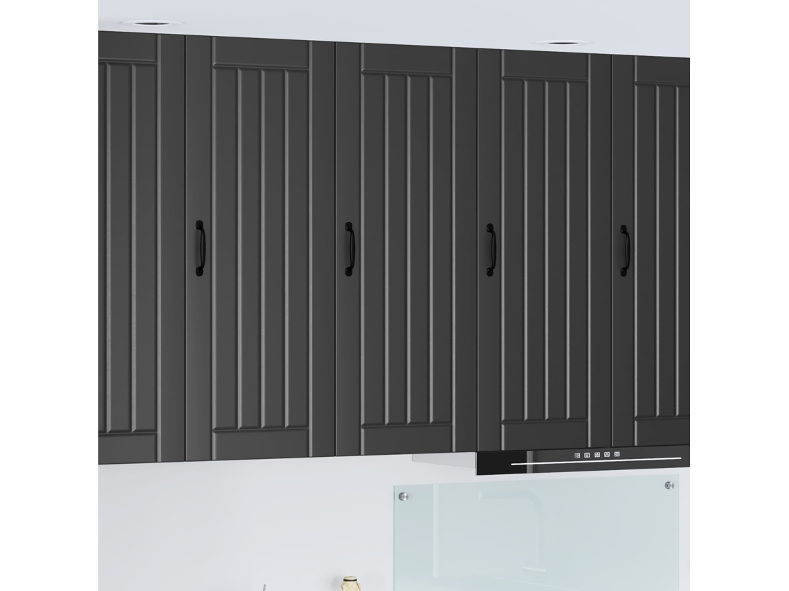 Vidaxl Armário De Parede Lucca Preto 40 X 31 X 100 Cm
