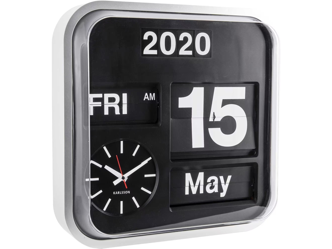 Relógio de parede Karlsson Big Flip Worten.pt