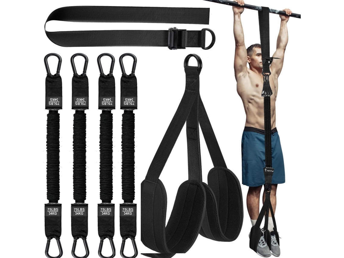 Suporte para Faixas AQUAFORGE 136 Kg ajustável para força e flexões