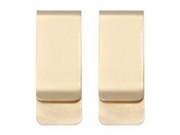 2pcs Clip De Dinero De Metal Para Hombre Portatarjetas Acero Inoxidable Forma Especial Dorado