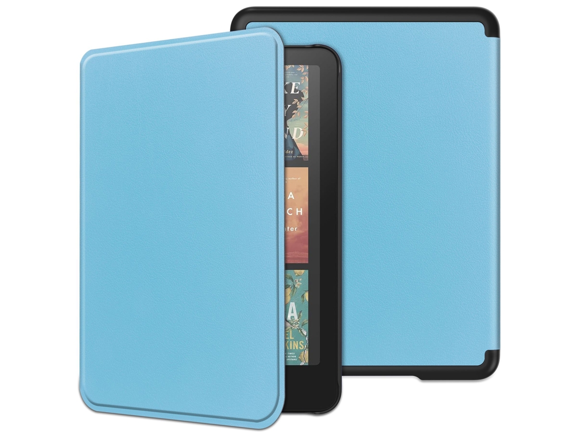 Capa Para Kindle Paperwhite 12th Gen 2024 7 Polegadas Azul Celeste