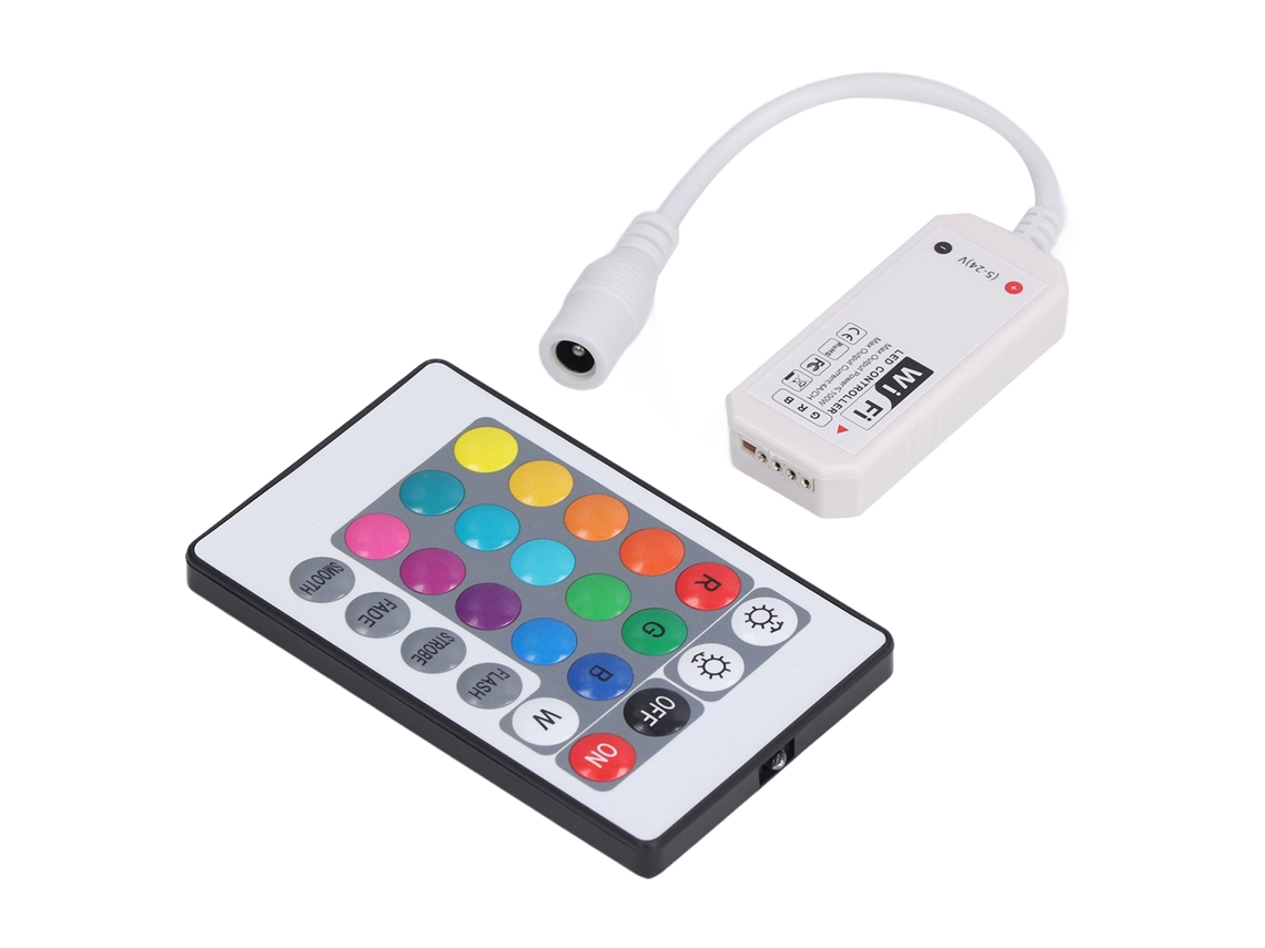 Controlador Led Sem Fio 24 Chaves com Dimmer