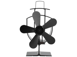Ventilador De Lareira Laxiscreed 5 Pás, Térmico E Silencioso Para Alta Temperatura