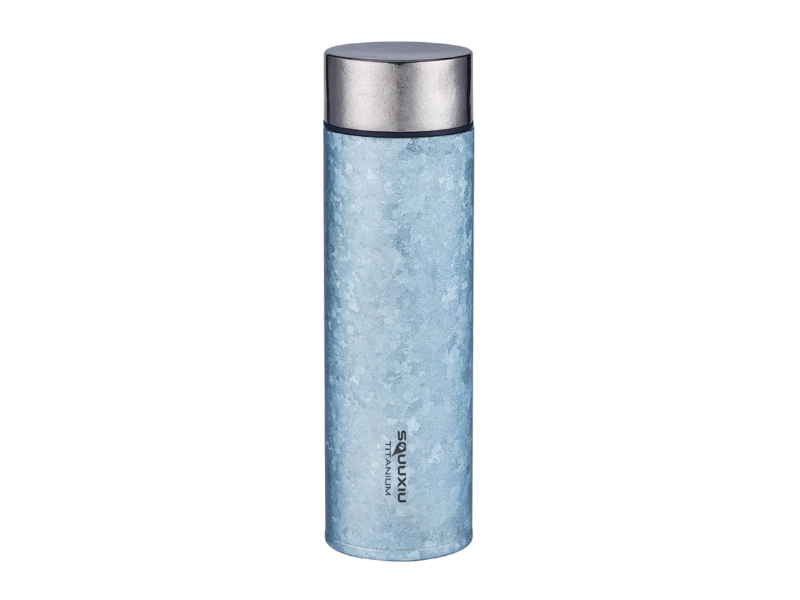 Garrafa Térmica Titânio 450ml com Filtro para Chá