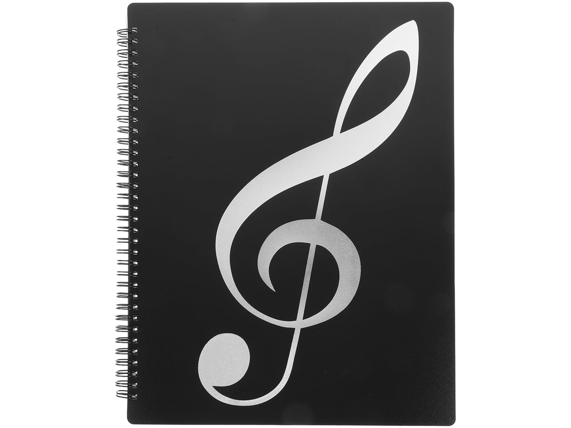 Pasta Partituras A4, Organizador De Documentos Musicais, 20 Páginas, Material Pp E Liga De Alumínio, Fácil De