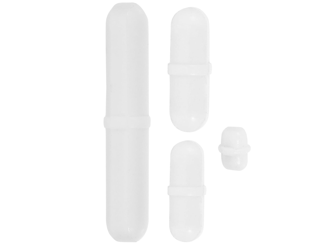 Conjunto De 4 Barras Magnéticas De Ptfe Branco Para Laboratório
