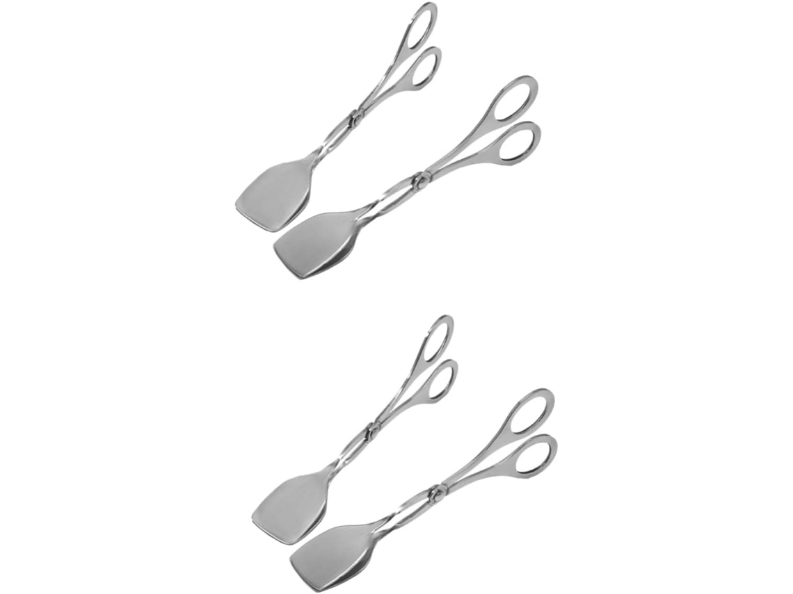 Vanzack Conjunto De 2 Pinças Aço Inoxidável Para Fritar, Grelhar, Churrasco, Cozinhar Carnes E Bifes, Pinças De Aço