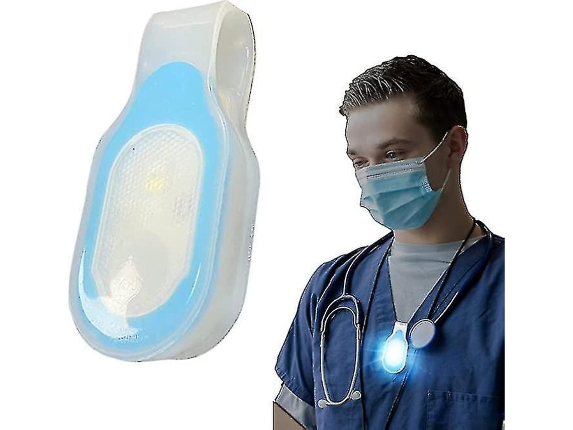 Rebe luzes Led Portáteis para Enfermeiras com Clip Magnético Sem Mãos, Ideais para Caminhadas, Cuidado com Animais de Estimação e Corrida Azul