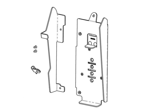 Placa traseira de flexipole em metal para Havis