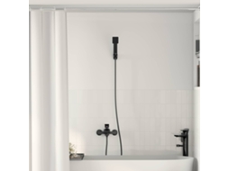 Vidaxl Conjunto De Cabeça De Chuveiro Preto G 1/2 Polegadas