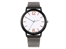 Reloj Analógico De Cuarzo Con Correa De Malla Estilo Lujo Zhoulianfa (gunmetal)