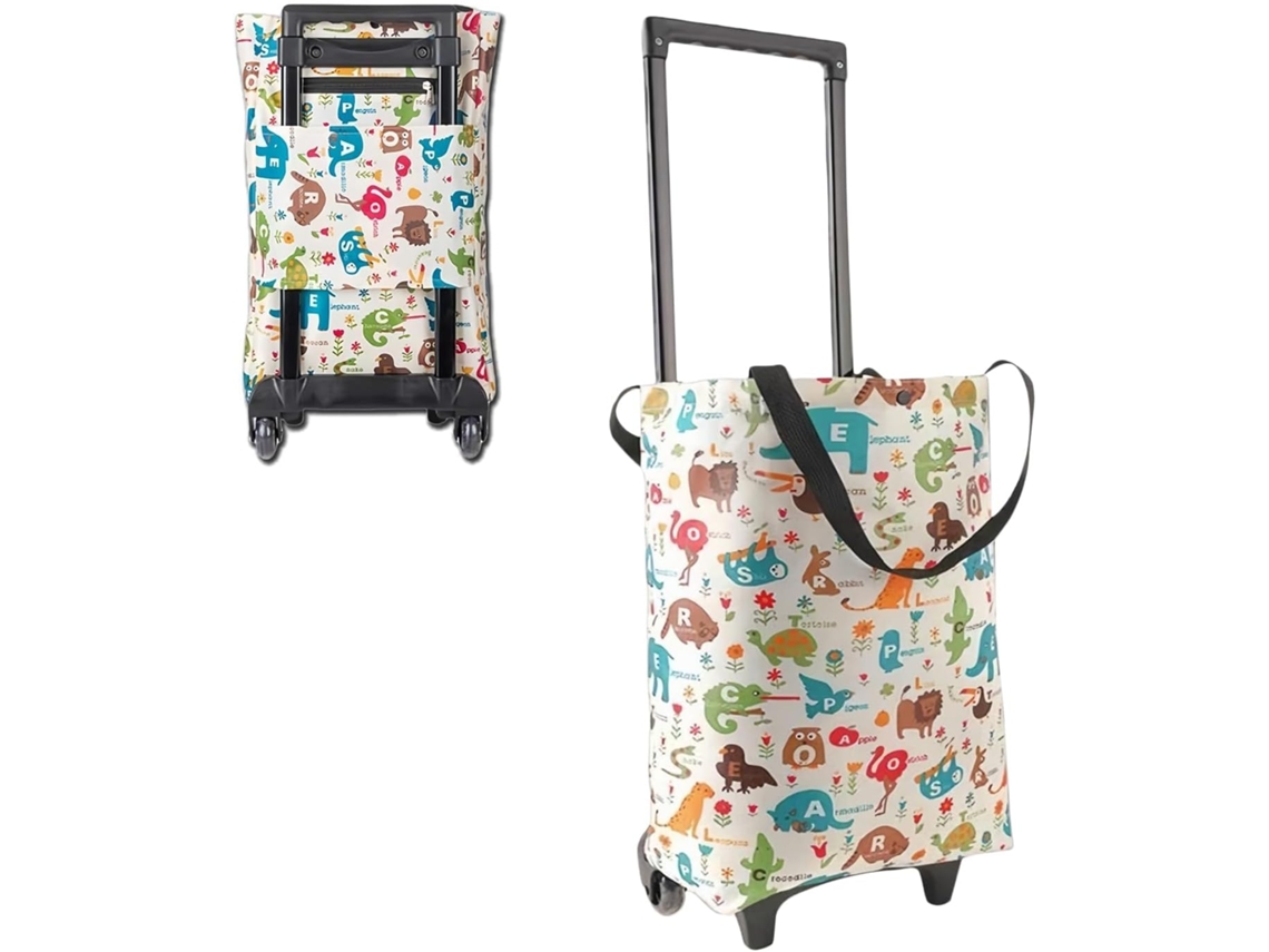 Carrinho De Compras, Sacola Grande Dobrável, Carrinho De Compras Reutilizável | Para Viagens, Campin Gokoco