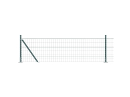Conjunto 1 Cerca Externa Vidaxl Verde Aço (50 X 0,6 M)