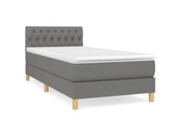 Box Spring Bed, Box Spring Beds Vidaxl Cinzeto Tecido (80 X 200 Cm)
