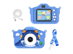 Mini Câmera Digital de Desenho Animado 4800w, Azul Presente de Aniversário YUNZII (câmera Dupla Hd)