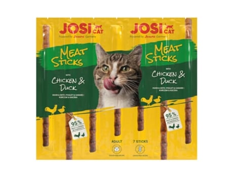 Snacks em Stick para Gato Adulto JOSICAT Frango e Pato 35G