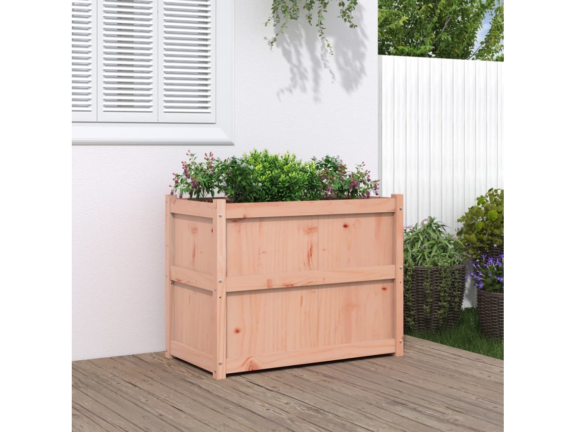 Vidaxl Vaso/floreira De Jardim 90x50x70 Cm Madeira De Douglas Maciça
